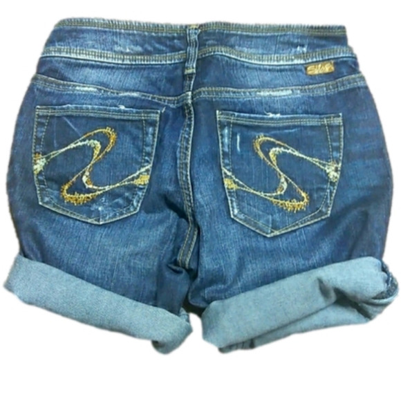 Silver Jeans Pants - Silver JEANS Distressed Julia 27 Cutoff Sh…